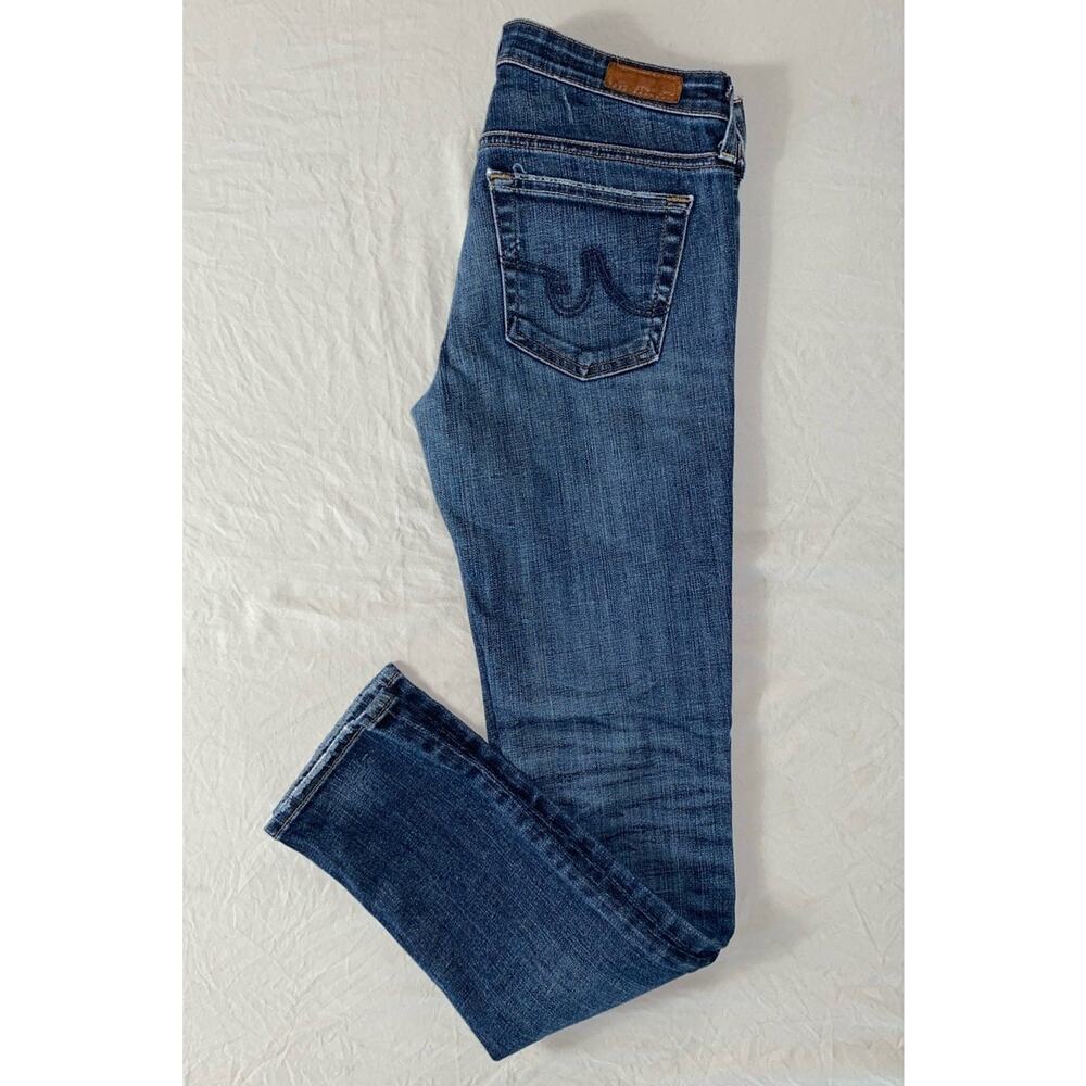 AG USA Made The Stilt Cigarette Leg Stretch Denim Jeans. Women's 26R, GUC!!